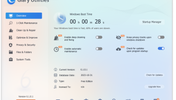 Glary Utilities screenshot