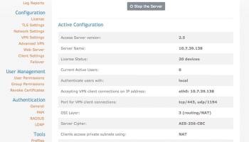 OpenVPN screenshot
