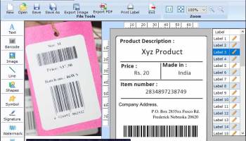 Generate Barcode screenshot