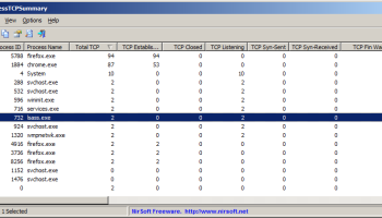 ProcessTCPSummary screenshot