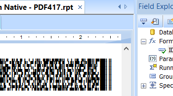 Crystal Reports PDF417 Barcode Generator screenshot