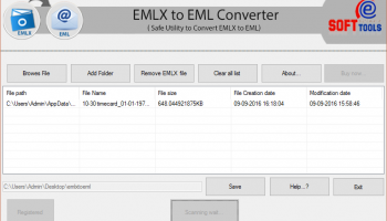 EMLX to EML Converter screenshot