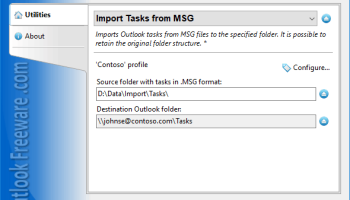 Import Tasks from MSG for Outlook screenshot