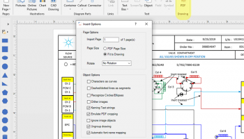 Insert PDF for Visio screenshot