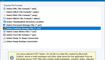 DailySoft OST to PDF Converter screenshot