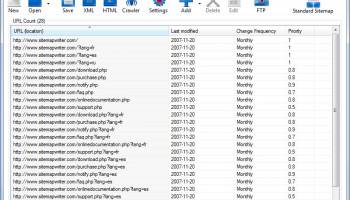 Sitemap Writer Pro screenshot