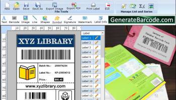 Library Barcode Label Creator Software screenshot