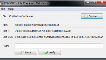 File Checksum Calculator screenshot