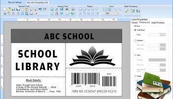 Library Barcode Label Software screenshot