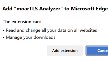 moarTLS Analyzer screenshot