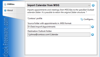 Import Calendar from MSG for Outlook screenshot