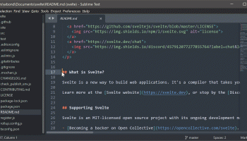 Sublime Text screenshot