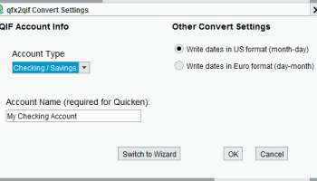 qfx2qif Convert screenshot