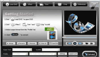 Tipard DVD to AVI Converter screenshot