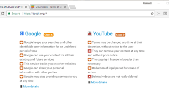 Terms of Service; Didn’t Read for Chrome screenshot