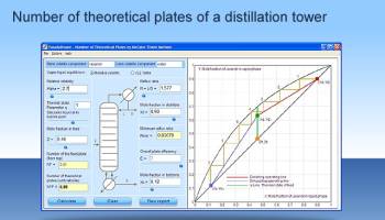 MCTH - McCabe Thiele Plates Calculator screenshot