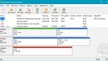 BestCrypt Volume Encryption screenshot
