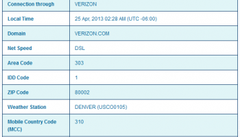 IP2Location DB22 Database screenshot