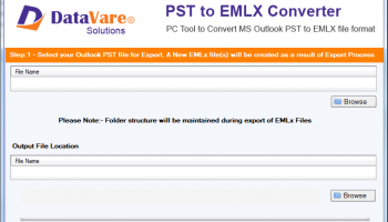 DataVare PST to EMLX Converter Expert screenshot