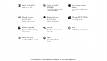 Outlook Toolbox screenshot