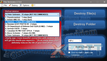 Files Terminator Free Portable screenshot