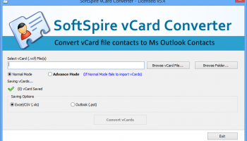 vCard files Converter screenshot