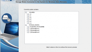 Windows Data Recovery screenshot