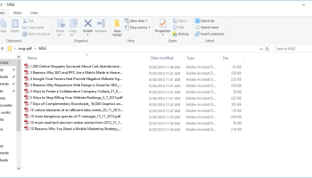 Bulk Convert MSG Files to PDF screenshot