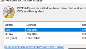 DVDFab Passkey Lite screenshot