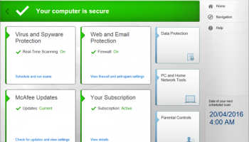 McAfee LiveSafe 30 days Trial screenshot