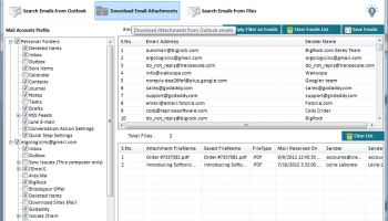 Outlook Email Extractor Pro screenshot