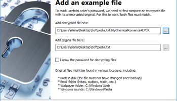 Avast Decryption Tool for LambdaLocker Ransomware screenshot