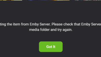 Emby Server screenshot