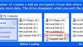 Cryptainer USB Encryption Software screenshot