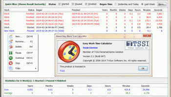 Easy Work Time Calculator screenshot