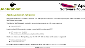 Apache Jackrabbit screenshot