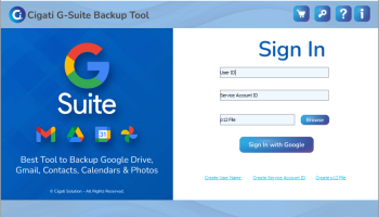 Google Workspace Backup Software screenshot