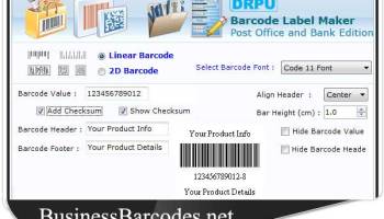 Courier Post Mailer Barcode Maker screenshot