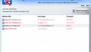 Edge Password Manager screenshot