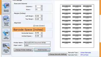 Bank Barcodes Software screenshot