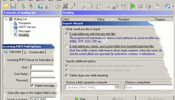 Bulk Email mailer screenshot