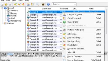 KeePass Password Safe screenshot