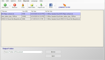 Convert Excel to PDF 4dots screenshot