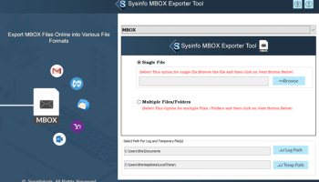 Sysinfo MBOX Exporter screenshot