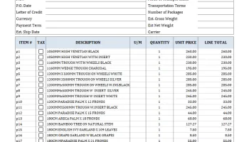 Free Proforma Invoice Template screenshot