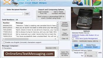 Online Bulk SMS screenshot