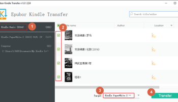 Epubor Kindle Transfer screenshot