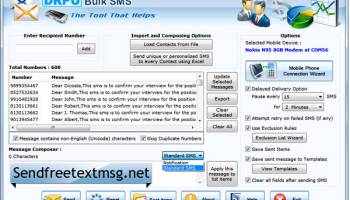 SMS from Computer screenshot