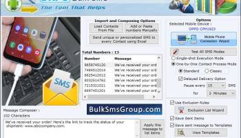 Bulk SMS PC to Mobile screenshot