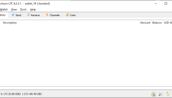 Electrum LTC screenshot